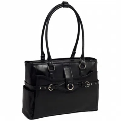 Mckleinusa Mcklein 96565 Willow Springs 96565- Black Leather Ladies Briefcase In Neutral