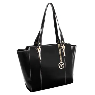 Mckleinusa Mcklein 97515 Alicia Leather Shoulder Tote- Black