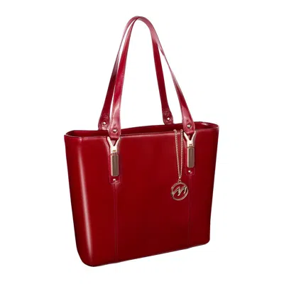 Mckleinusa Mcklein 97576 Savarna Leather Shoulder Tote- Red