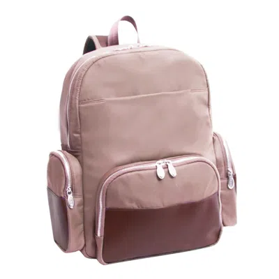 Mckleinusa Mcklein Usa 18364 17 In. Cumberland Nylon Dual Compartment Laptop Backpack, Khaki In Brown