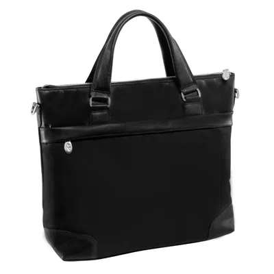 Mckleinusa Mcklein Usa 18395 15 In. Eastward Nylon Slim Laptop Briefcase, Black