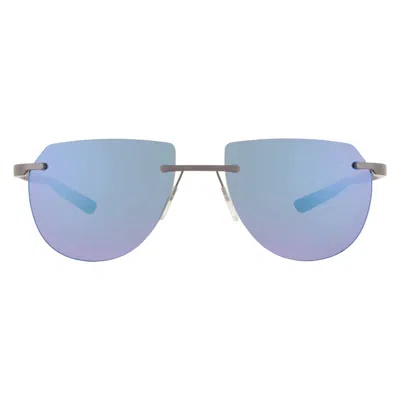 Mclaren Blue Mirror Irregular Unisex Sunglasses Mlms-85s01 C04 57