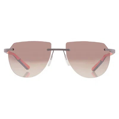 Mclaren Brown Gradient Irregular Unisex Sunglasses Mlms-85s01 C03 57 In Pink