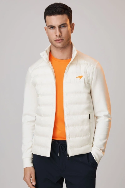 Mclaren F1 Hybrid Quilt And Jersey Jacket In White