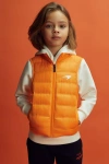 Mclaren F1 Hybrid Quilt And Knit Gilet In Papaya