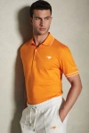 Mclaren F1 Mercerised Cotton Polo Shirt In Papaya