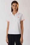 Mclaren F1 Mercerised Cotton Polo Shirt In White