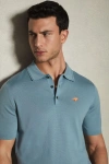 Mclaren F1 Merino Wool Polo Shirt In Soft Blue