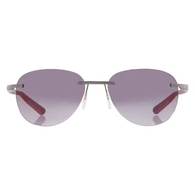 Mclaren Grey Gradient Oval Unisex Sunglasses Mlms-85s02 C01 55 In Purple
