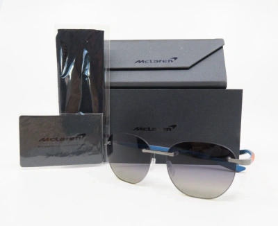 Pre-owned Mclaren Mlms-85 Series S03 C02 Rimless Ruthenium Gunmetal/orange Sunglasses. In Gray