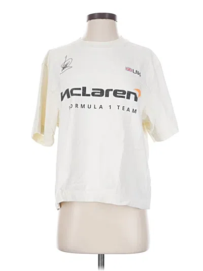 Pre-owned Mclaren Short Sleeve T-shirt In Ivory