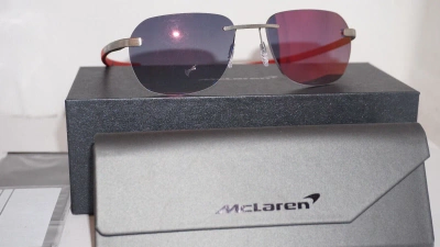 Pre-owned Mclaren Sunglasses Rimless Red Fire Mirror Mlsups19 C05 57 17 130
