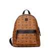 Mcm Stark Packable Backpack In Monogram Nylon