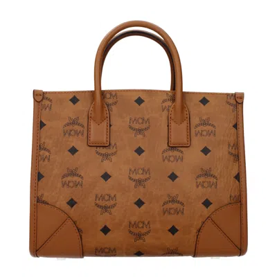 Mcm Handbags For Women Brown/cognac Fabric