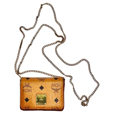 Pre-owned Mcm 1980s Leather Crossbody Bag In Brown