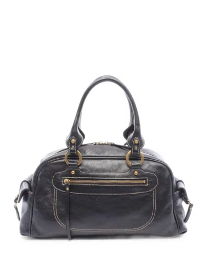 Pre-owned Mcm 2000s Mini Leather Shoulder Bag In ブラック