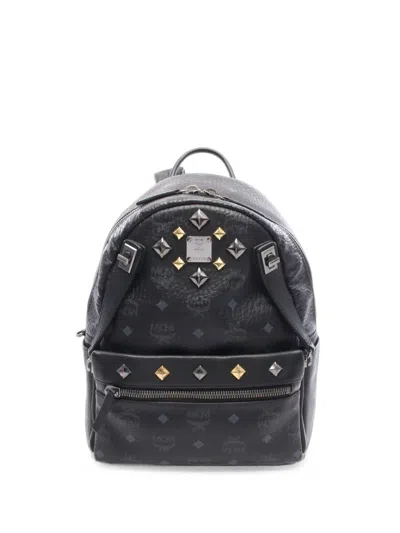Pre-owned Mcm 2000s Stark Visetos Backpack In ブラック
