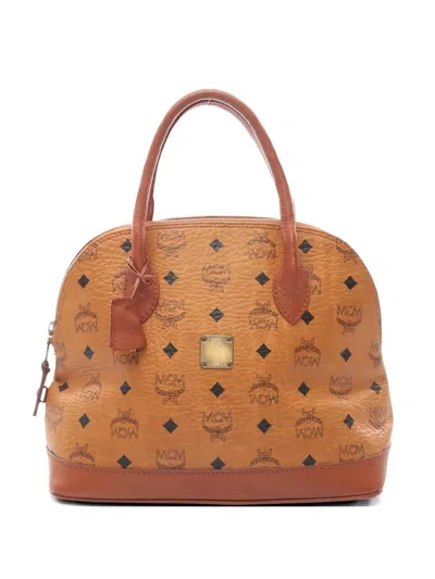 Pre-owned Mcm 2000s Visetos Tote Bag In Brown