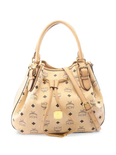 Pre-owned Mcm 2000s Visetos Tote Bag In Neutral
