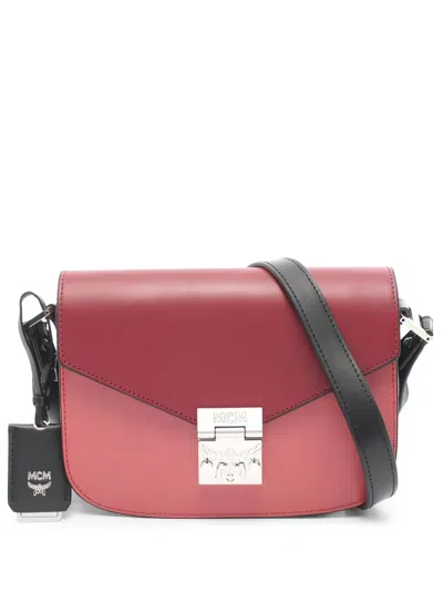 Pre-owned Mcm 2010s Patricia Leather Shoulder Bag In Red