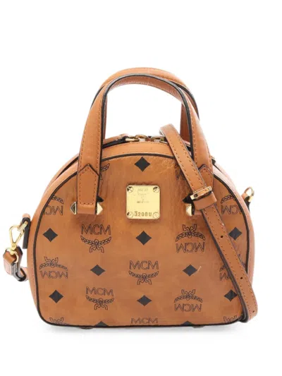 Pre-owned Mcm 2010s Visetos 2way Mini Bag In ブラウン