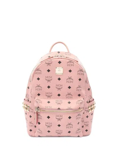 Pre-owned Mcm 2010s Visetos Backpack In Pink