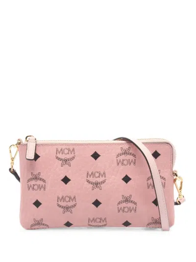 Pre-owned Mcm 2010s Visetos Mini Bag In Pink