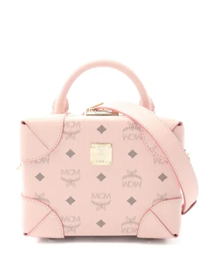Pre-owned Mcm 2010s Visetos Vanity Bag In Pink