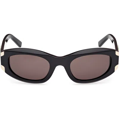 Mcm 53mm Oval Sunglasses In Black