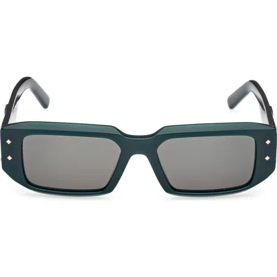 Mcm 53mm Rectangular Sunglasses In Green