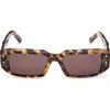 Mcm 53mm Rectangular Sunglasses In Brown