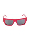 Mcm 53mm Solid Lens Square Sunglasses In Red