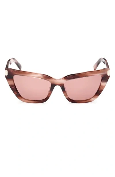 Mcm 54mm Cat Eye Sunglasses In Pink/bordeaux
