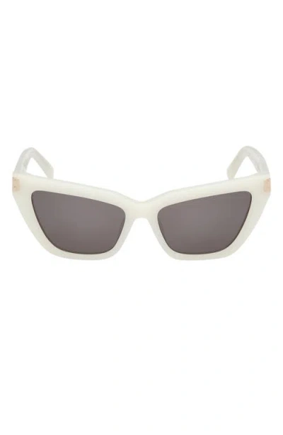Mcm 54mm Cat Eye Sunglasses In White/smoke