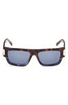 Mcm 54mm Polarized Rectangular Sunglasses In Brown