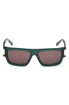 Mcm 54mm Polarized Rectangular Sunglasses In Green