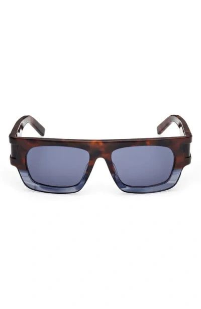 Mcm 54mm Rectangle Sunglasses In Havana/other/smoke