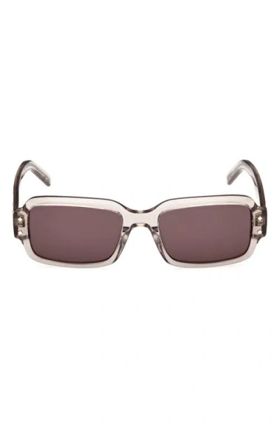 Mcm 54mm Rectangular Sunglasses In White