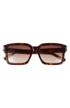 Mcm 54mm Rectangular Sunglasses In Brown