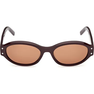 Mcm 55mm Oval Sunglasses In Black