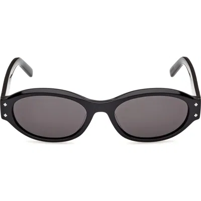 Mcm 55mm Oval Sunglasses In Black