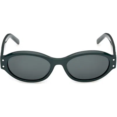 Mcm 55mm Oval Sunglasses In Green
