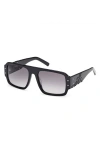 Mcm 55mm Polarized Navigator Sunglasses In Black
