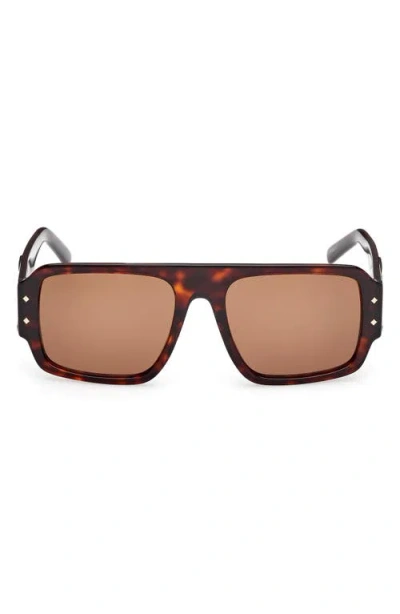 MCM MCM 55MM POLARIZED NAVIGATOR SUNGLASSES