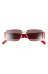 Mcm 55mm Rectangular Sunglasses In Red