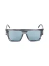 Mcm 55mm Solid Lens Rectangle Sunglasses In Blue