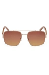 Mcm 58mm Navigator Sunglasses In Brown