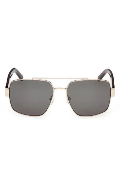 Mcm 58mm Navigator Sunglasses In Gold/green