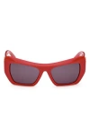 Mcm 59mm Butterfly Sunglasses In Shiny Red/smoke