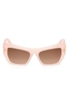 Mcm 59mm Butterfly Sunglasses In Shiny Pink/gradient Brown